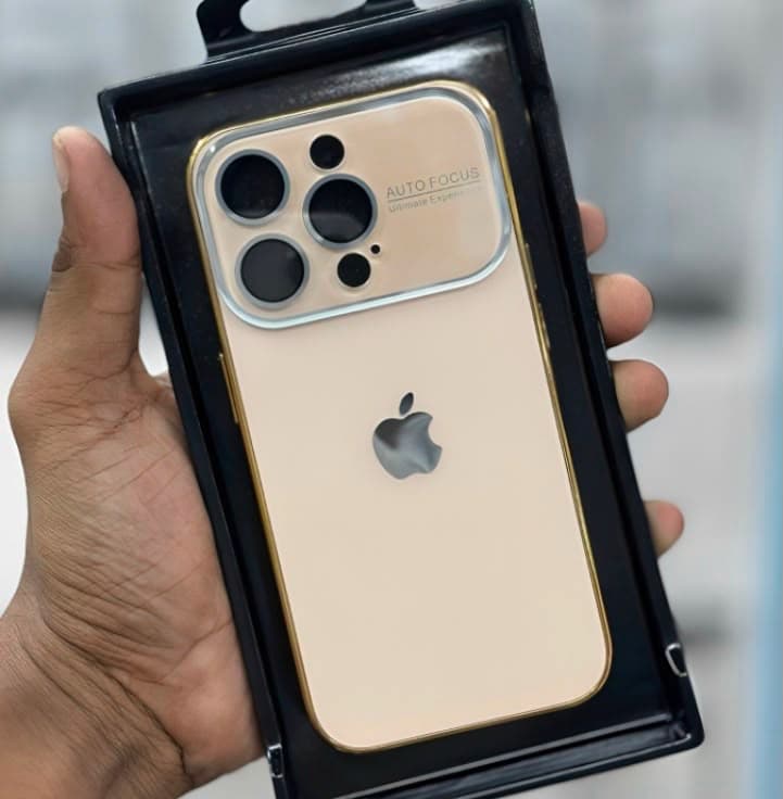 Electroplated Clear Case with Integrated Camera Protector for iPhone